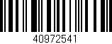 Código de barras (EAN, GTIN, SKU, ISBN): '40972541'