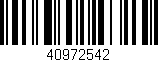 Código de barras (EAN, GTIN, SKU, ISBN): '40972542'
