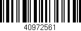 Código de barras (EAN, GTIN, SKU, ISBN): '40972561'