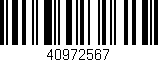 Código de barras (EAN, GTIN, SKU, ISBN): '40972567'