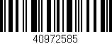 Código de barras (EAN, GTIN, SKU, ISBN): '40972585'