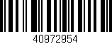 Código de barras (EAN, GTIN, SKU, ISBN): '40972954'