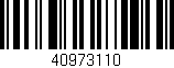 Código de barras (EAN, GTIN, SKU, ISBN): '40973110'