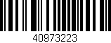 Código de barras (EAN, GTIN, SKU, ISBN): '40973223'