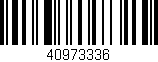 Código de barras (EAN, GTIN, SKU, ISBN): '40973336'