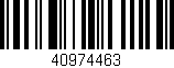 Código de barras (EAN, GTIN, SKU, ISBN): '40974463'