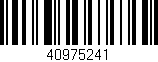 Código de barras (EAN, GTIN, SKU, ISBN): '40975241'