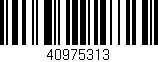 Código de barras (EAN, GTIN, SKU, ISBN): '40975313'
