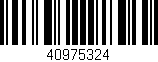 Código de barras (EAN, GTIN, SKU, ISBN): '40975324'