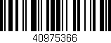 Código de barras (EAN, GTIN, SKU, ISBN): '40975366'