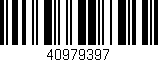 Código de barras (EAN, GTIN, SKU, ISBN): '40979397'