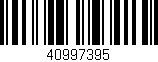 Código de barras (EAN, GTIN, SKU, ISBN): '40997395'