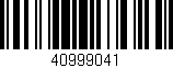 Código de barras (EAN, GTIN, SKU, ISBN): '40999041'