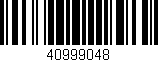 Código de barras (EAN, GTIN, SKU, ISBN): '40999048'