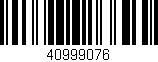 Código de barras (EAN, GTIN, SKU, ISBN): '40999076'