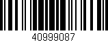 Código de barras (EAN, GTIN, SKU, ISBN): '40999087'