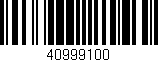Código de barras (EAN, GTIN, SKU, ISBN): '40999100'