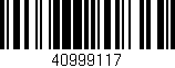 Código de barras (EAN, GTIN, SKU, ISBN): '40999117'