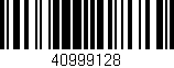 Código de barras (EAN, GTIN, SKU, ISBN): '40999128'