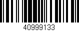 Código de barras (EAN, GTIN, SKU, ISBN): '40999133'