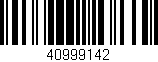 Código de barras (EAN, GTIN, SKU, ISBN): '40999142'