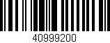 Código de barras (EAN, GTIN, SKU, ISBN): '40999200'