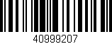 Código de barras (EAN, GTIN, SKU, ISBN): '40999207'