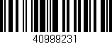 Código de barras (EAN, GTIN, SKU, ISBN): '40999231'