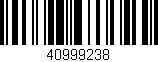 Código de barras (EAN, GTIN, SKU, ISBN): '40999238'