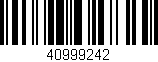 Código de barras (EAN, GTIN, SKU, ISBN): '40999242'