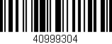 Código de barras (EAN, GTIN, SKU, ISBN): '40999304'