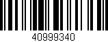 Código de barras (EAN, GTIN, SKU, ISBN): '40999340'