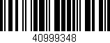 Código de barras (EAN, GTIN, SKU, ISBN): '40999348'