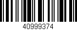 Código de barras (EAN, GTIN, SKU, ISBN): '40999374'