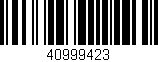 Código de barras (EAN, GTIN, SKU, ISBN): '40999423'