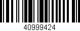 Código de barras (EAN, GTIN, SKU, ISBN): '40999424'