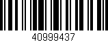 Código de barras (EAN, GTIN, SKU, ISBN): '40999437'