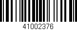 Código de barras (EAN, GTIN, SKU, ISBN): '41002376'