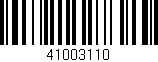 Código de barras (EAN, GTIN, SKU, ISBN): '41003110'