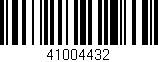 Código de barras (EAN, GTIN, SKU, ISBN): '41004432'