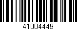 Código de barras (EAN, GTIN, SKU, ISBN): '41004449'