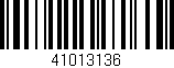 Código de barras (EAN, GTIN, SKU, ISBN): '41013136'