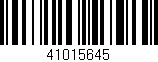 Código de barras (EAN, GTIN, SKU, ISBN): '41015645'
