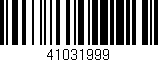 Código de barras (EAN, GTIN, SKU, ISBN): '41031999'