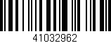 Código de barras (EAN, GTIN, SKU, ISBN): '41032962'