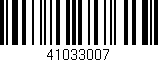 Código de barras (EAN, GTIN, SKU, ISBN): '41033007'