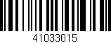 Código de barras (EAN, GTIN, SKU, ISBN): '41033015'