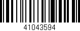 Código de barras (EAN, GTIN, SKU, ISBN): '41043594'
