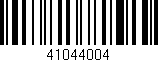 Código de barras (EAN, GTIN, SKU, ISBN): '41044004'