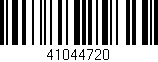 Código de barras (EAN, GTIN, SKU, ISBN): '41044720'